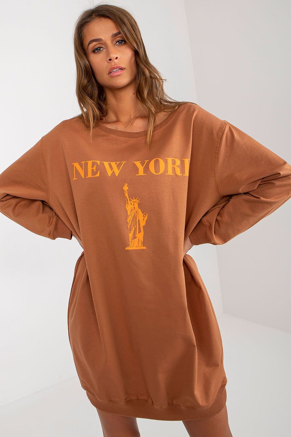 Relaxed Style Longline Sweatshirt