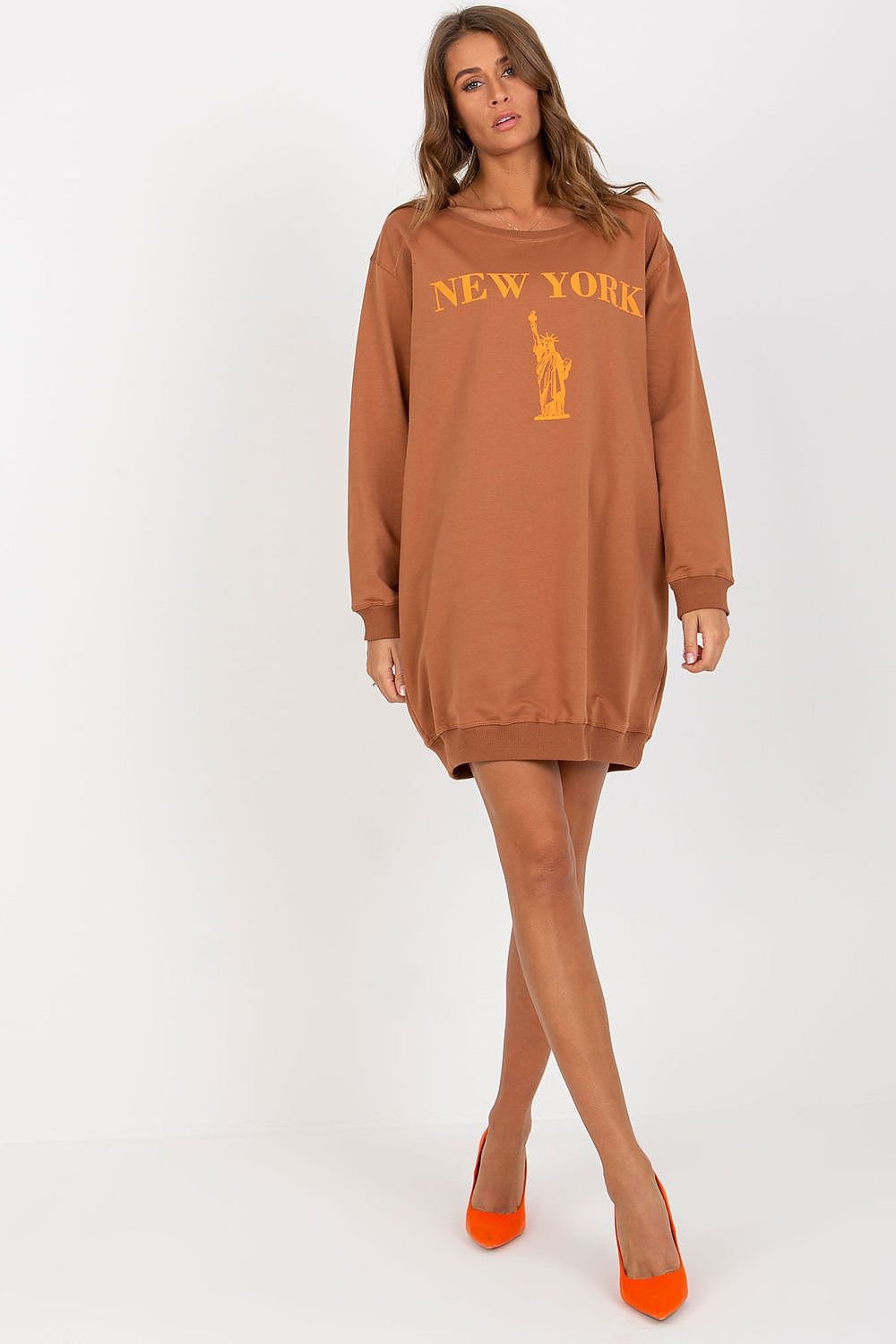 Relaxed Style Longline Sweatshirt