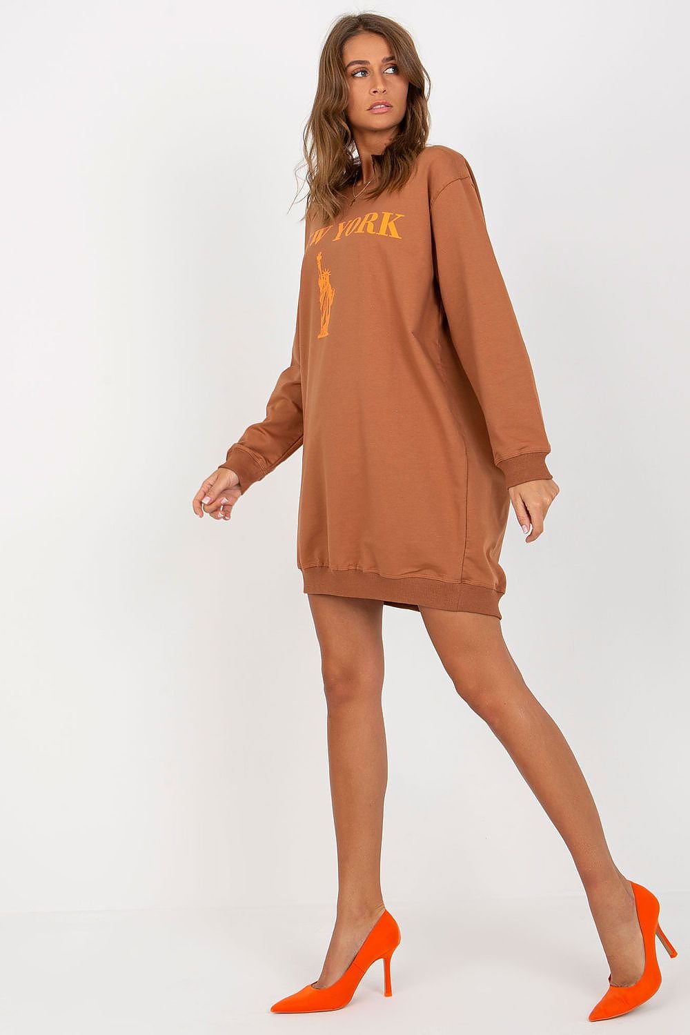 Relaxed Style Longline Sweatshirt