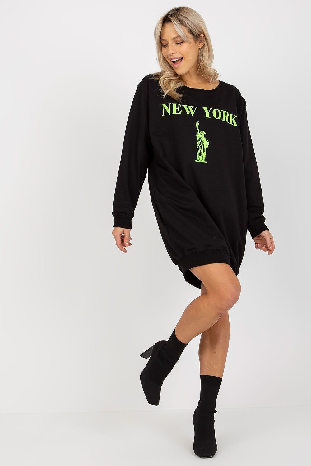 Relaxed Style Longline Sweatshirt