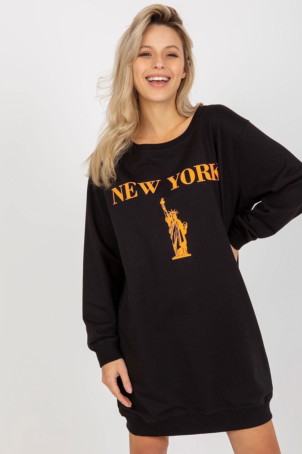 Relaxed Style Longline Sweatshirt