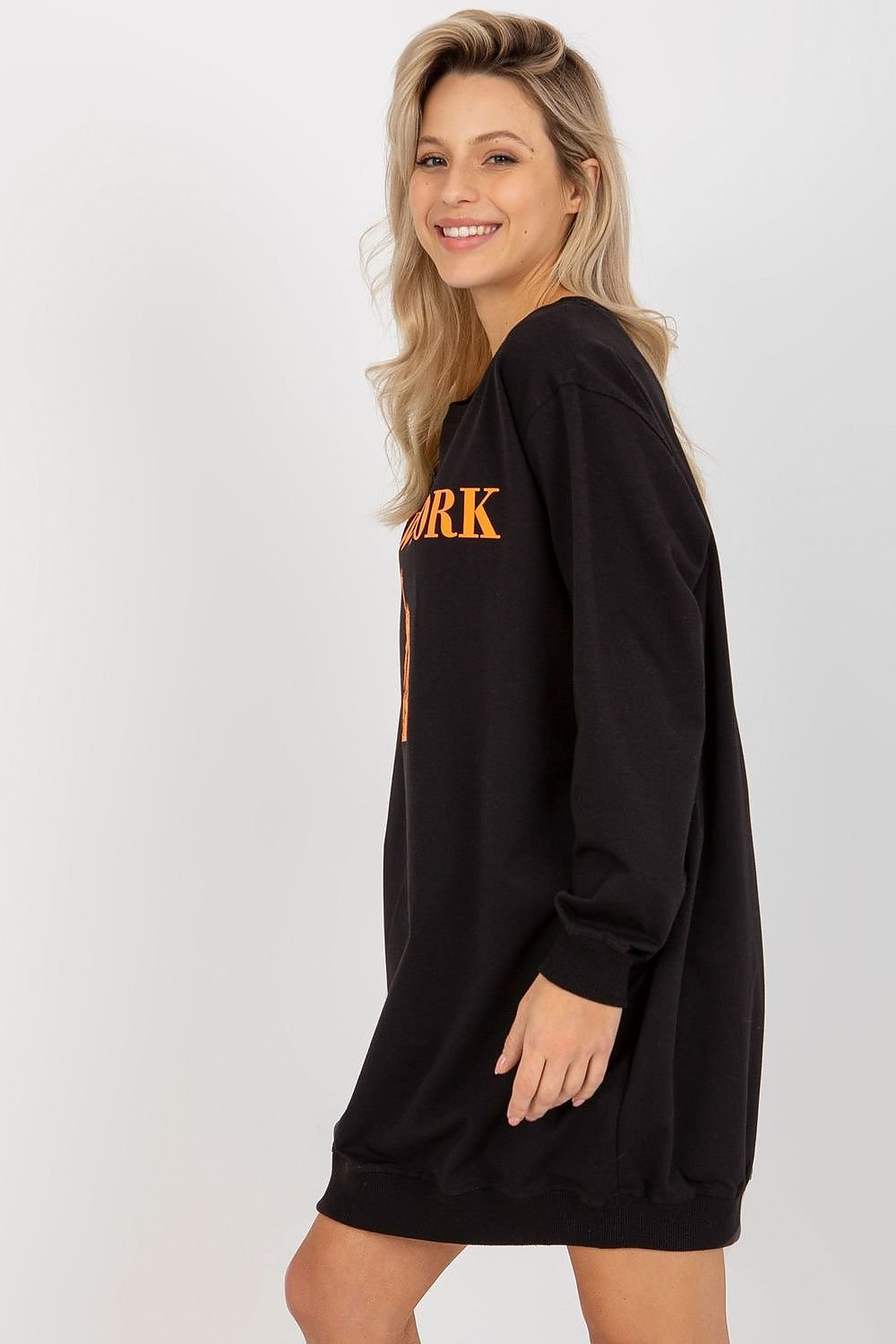 Relaxed Style Longline Sweatshirt