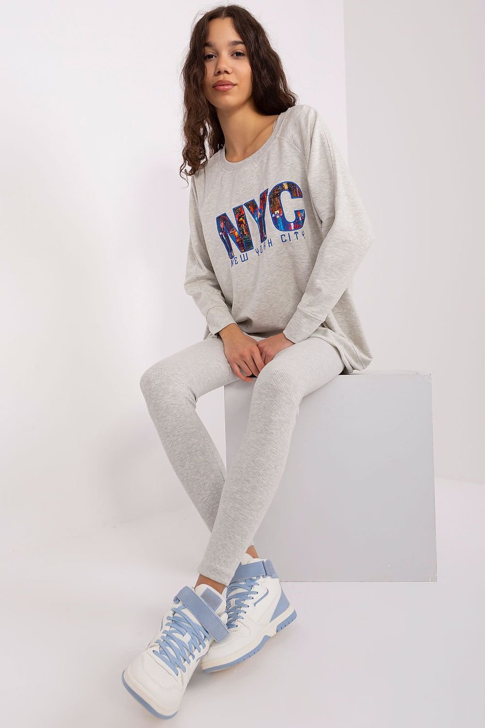 Seamless Comfy Luxe Graphic Hoodie Set