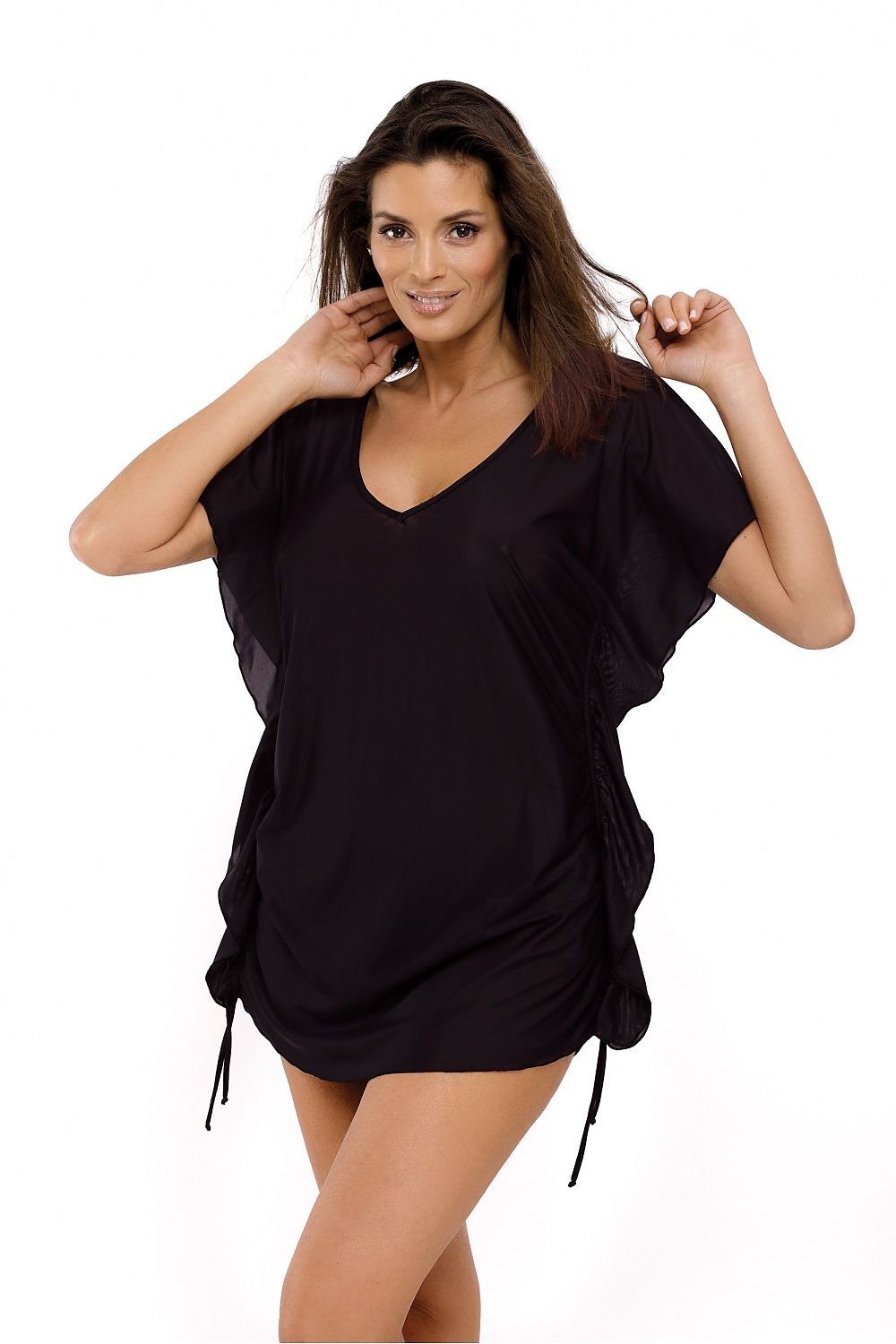 Tulle Temptation V-Neck Ruffle Beach Tunic