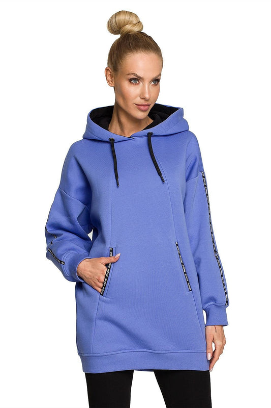 Cozy Statement Tunic Hooded Sweatshirt