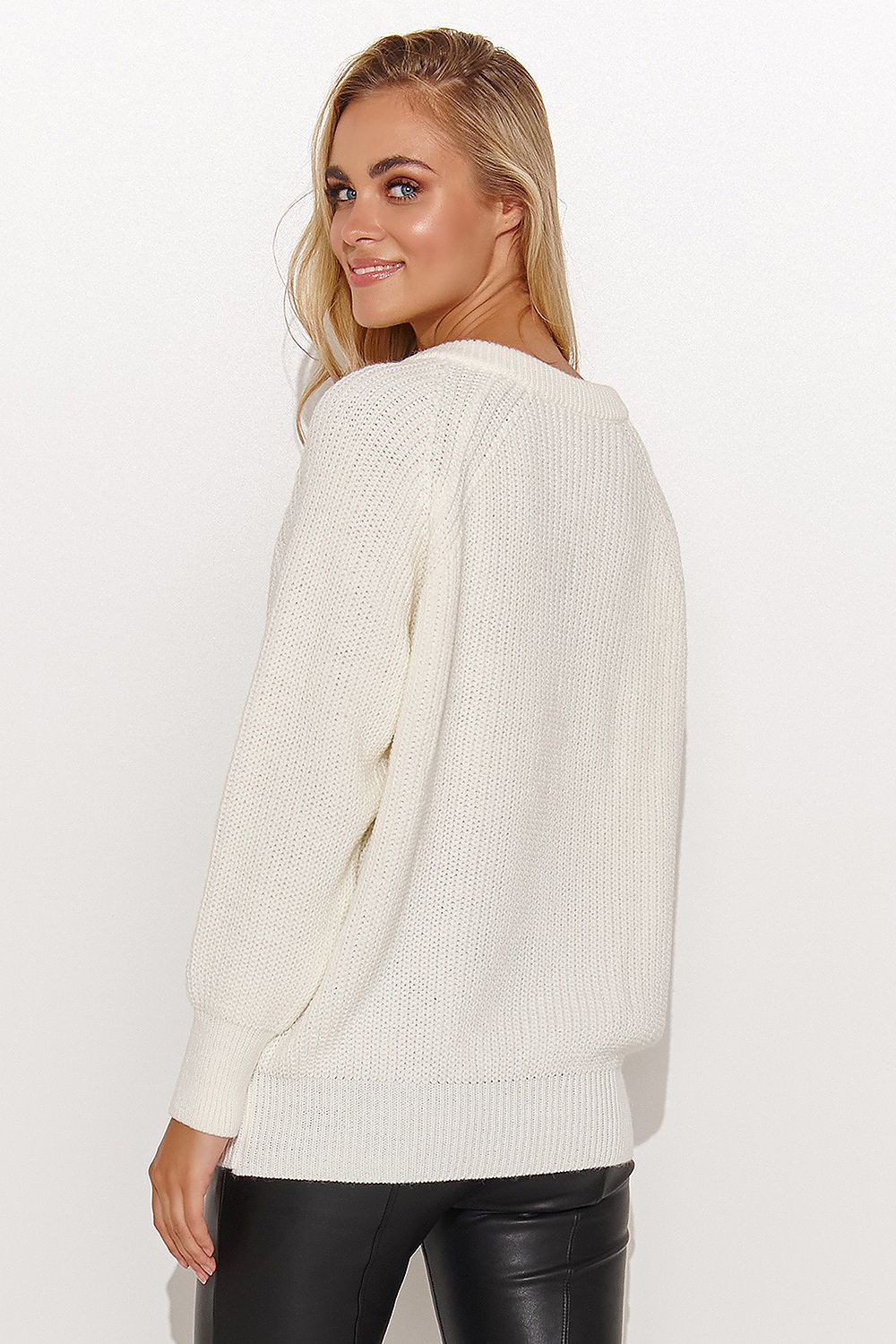 Tinsel Touch Heart Neckline Sweater