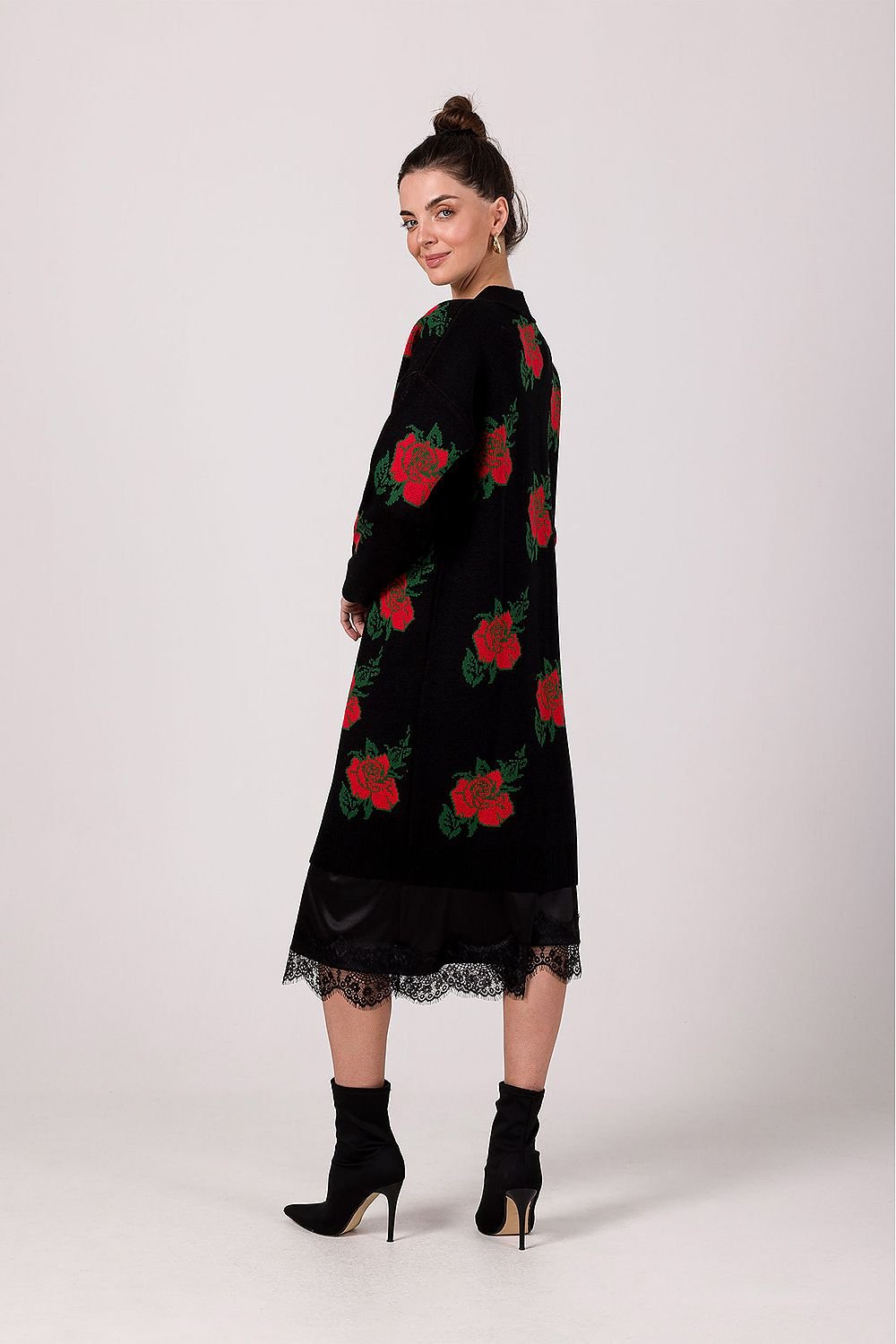 Charming Rose Drape Cardigan