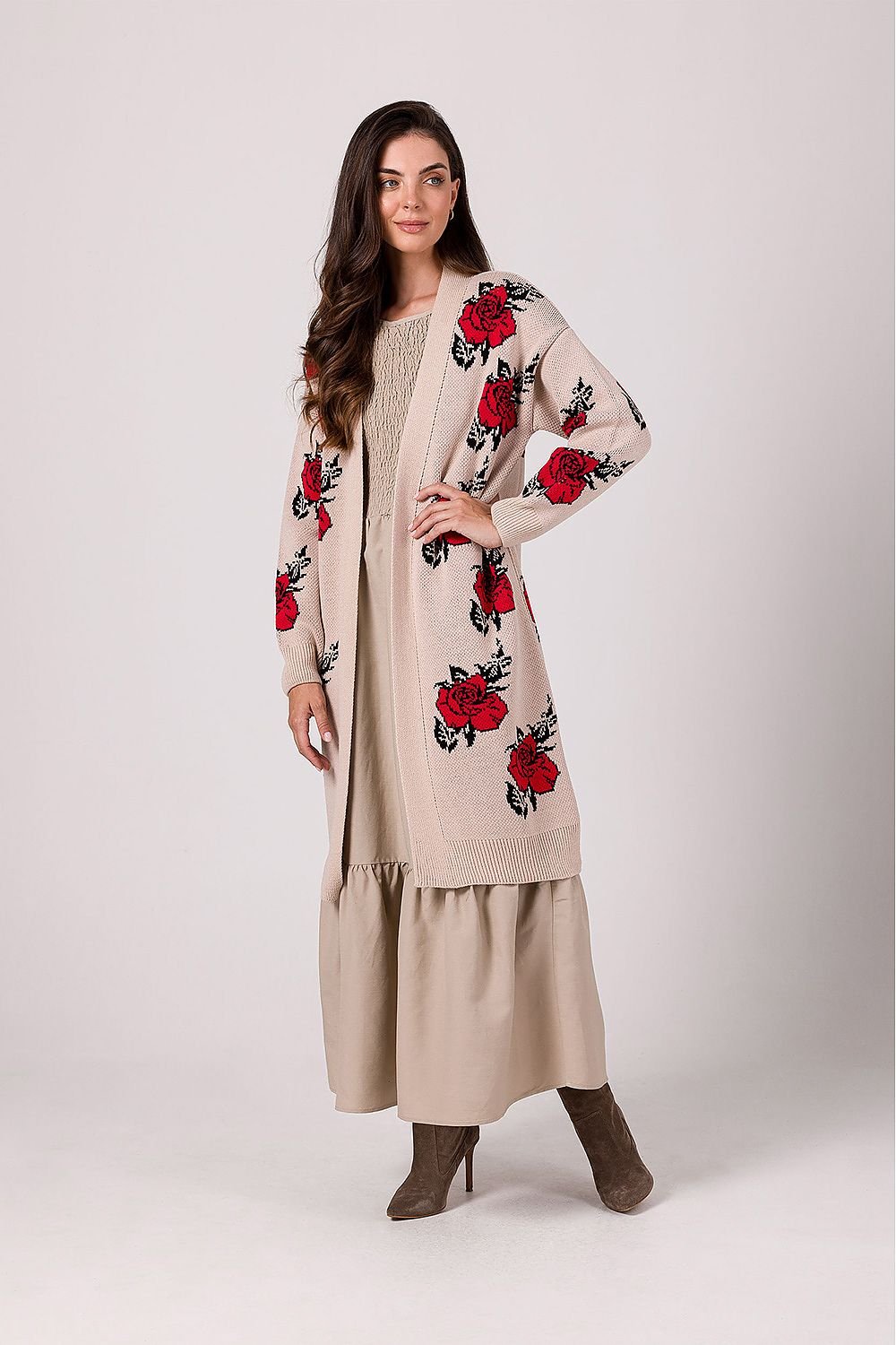 Charming Rose Drape Cardigan