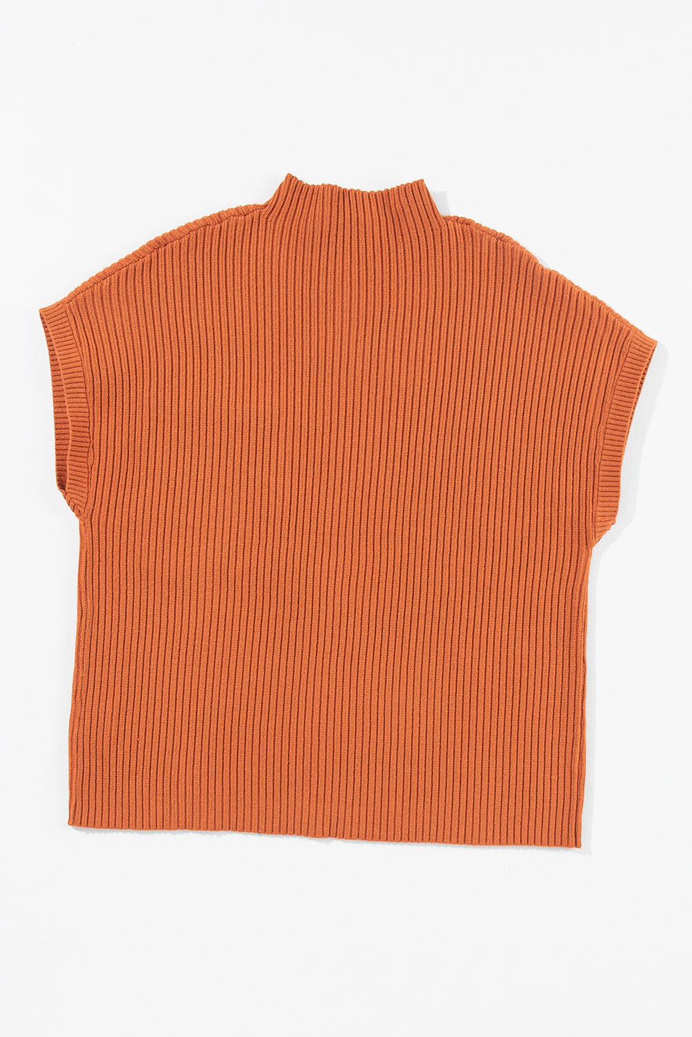 Cozy Breeze Ribbed Short-Sleeve Sweater