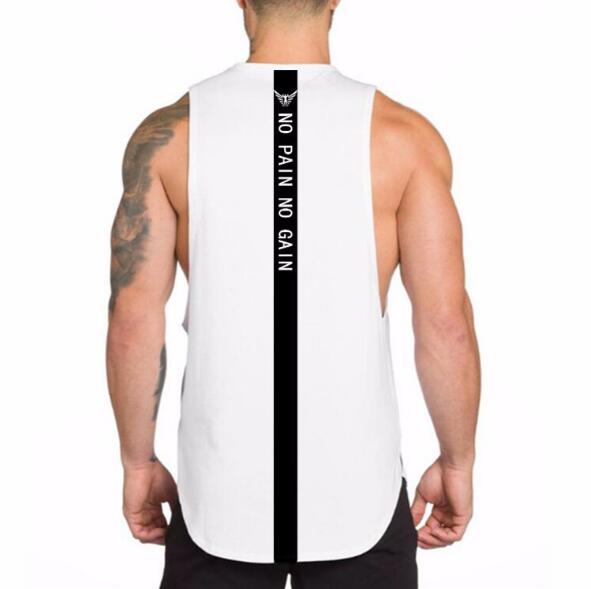 Men's Fitness Sleeveless Tank Top - White / M - Sport Finesse