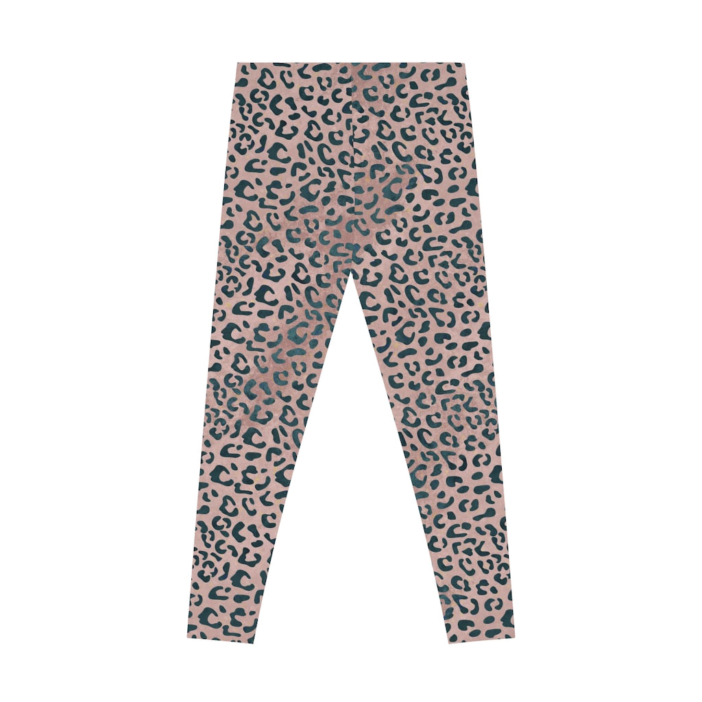 Mid Waist Leopard Camouflage Print Fitness Leggings - Sport Finesse