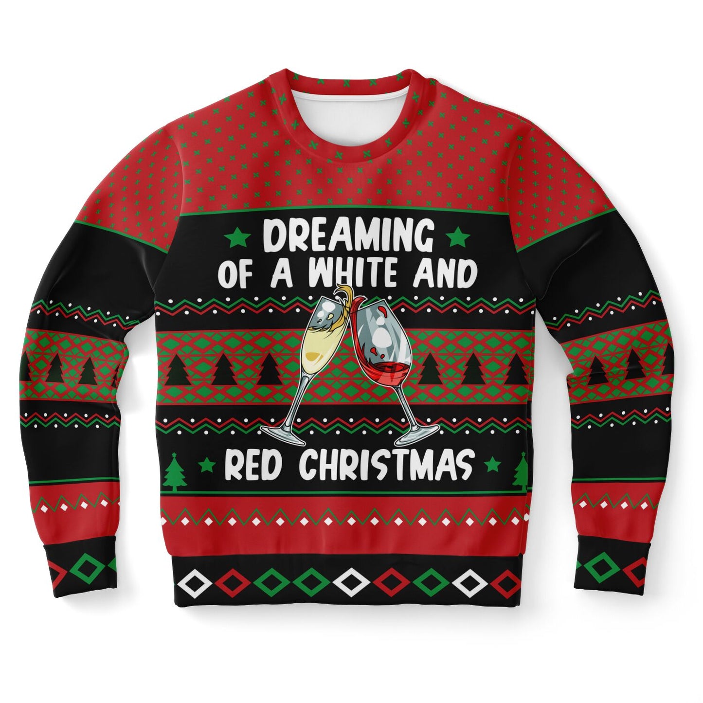 White and Red Christmas Ugly Sweater - XS - Sport Finesse