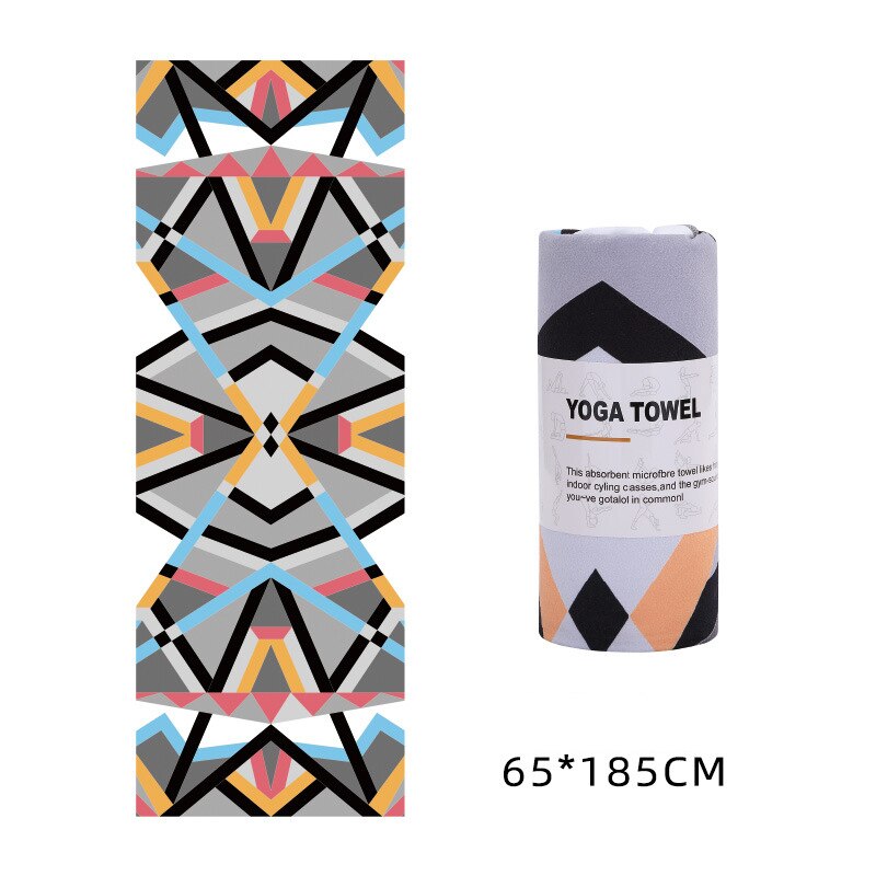 Printed Yoga Microfiber Non Slip Sweat Towel for Pilates/Gym/Yoga - P5 - Sport Finesse