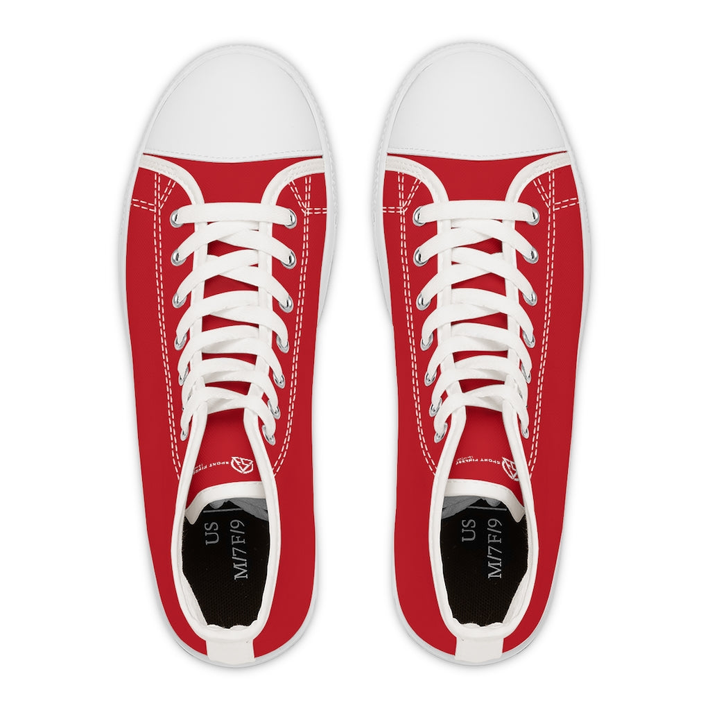 Red Women's High Top Sneakers - US 5.5 - Sport Finesse