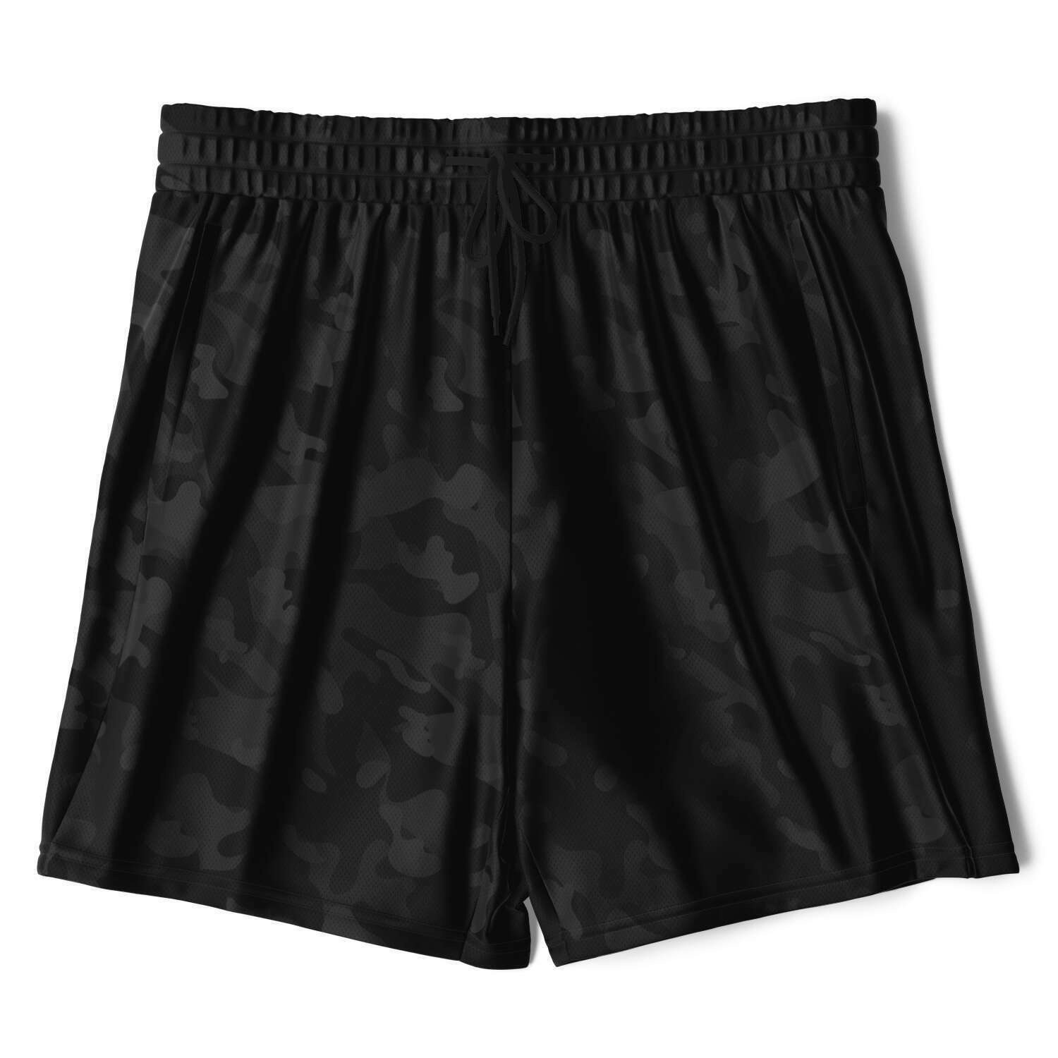 Multi Camouflage Mens 2-in-1 Shorts - XS / Black - Sport Finesse
