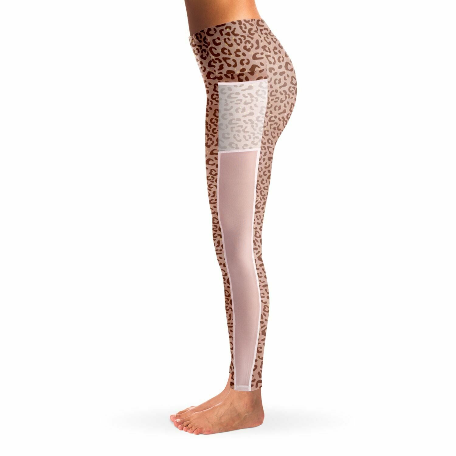 Leopard Print Mesh Pocket Legging - Sport Finesse