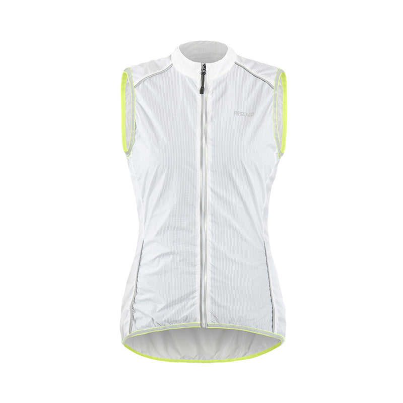 ARSUXEO Riding Sleeveless Windproof Vest - Unisex - White / L - Sport Finesse