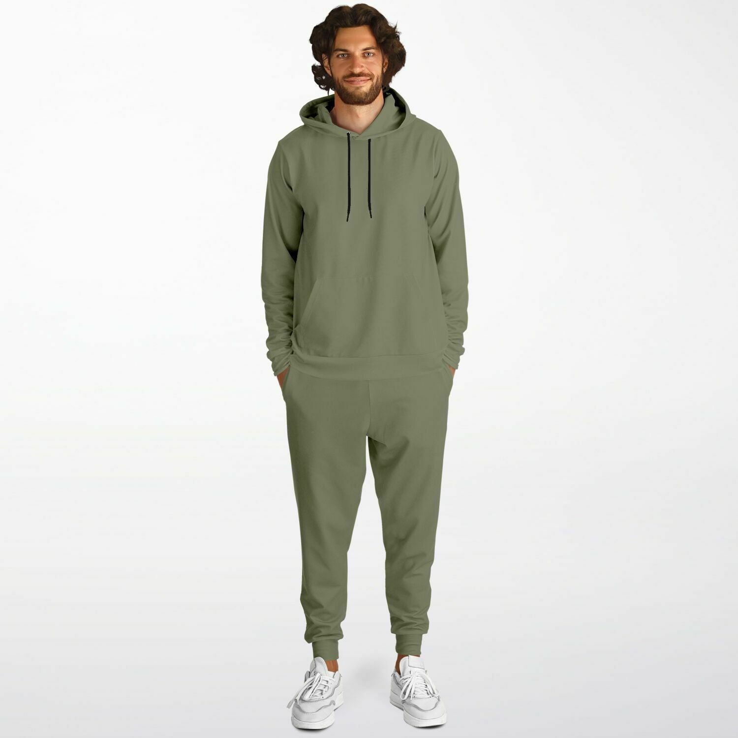 Vintage Dark Green Men's Hoodie and Jogger Set - XS / XS - Sport Finesse