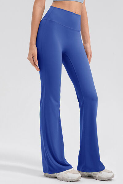 High Waist Straight Active Pants - Royal Blue / S - Sport Finesse