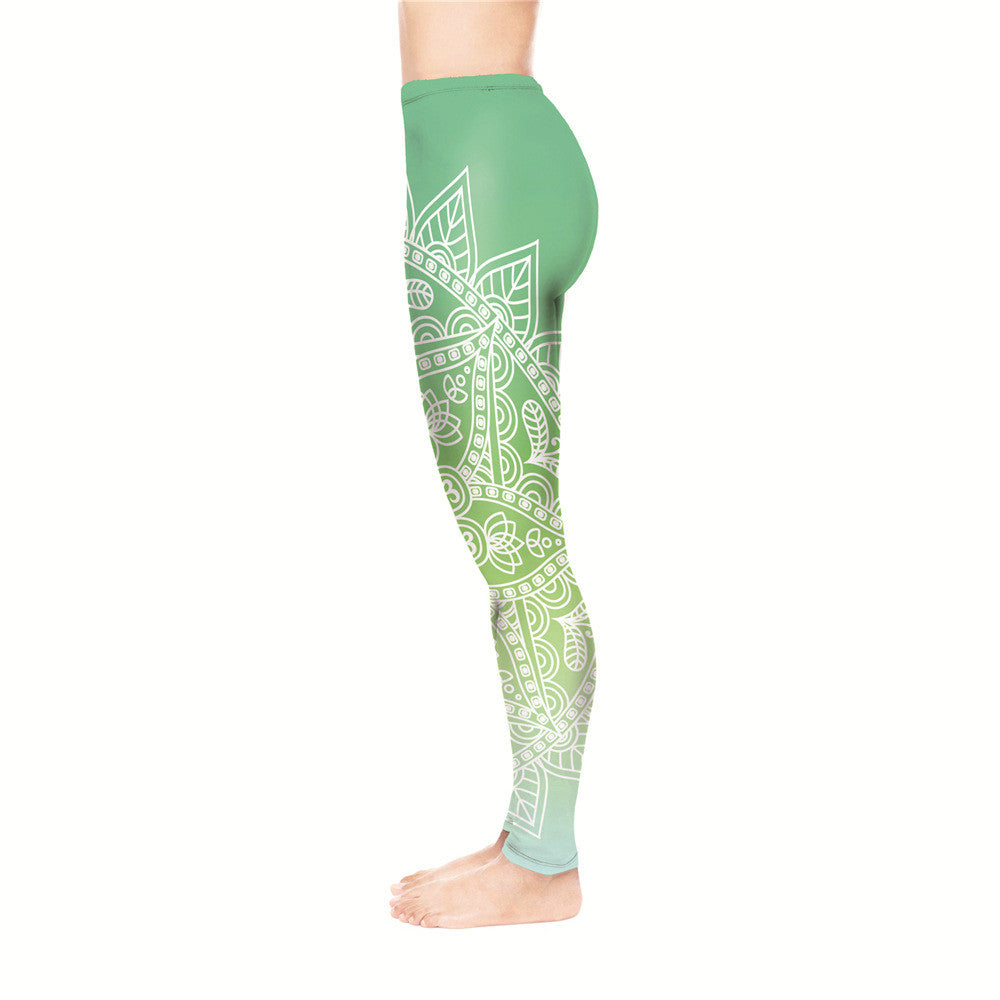 Totem Print Yoga pants - Sport Finesse