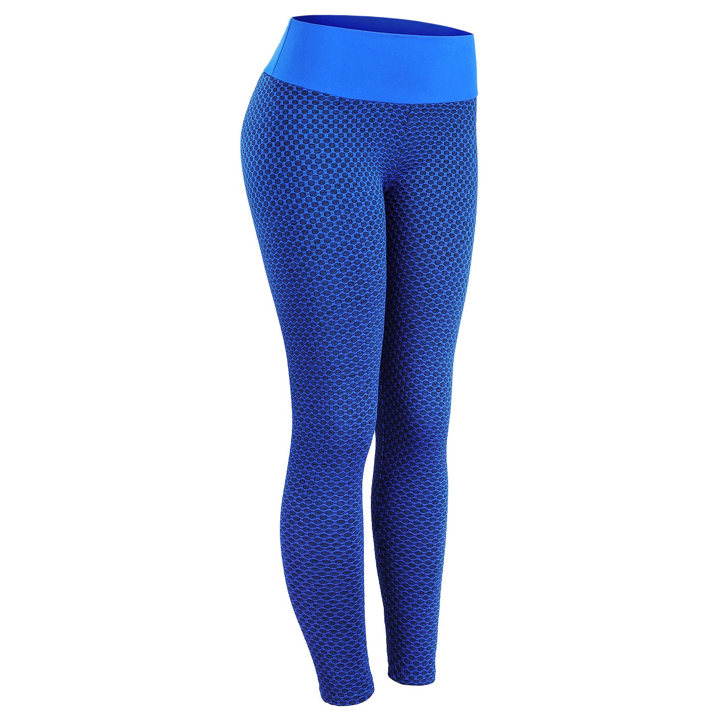 High Waist Mesh Peach Hip Fitness Yoga Pants - Blue / S - Sport Finesse