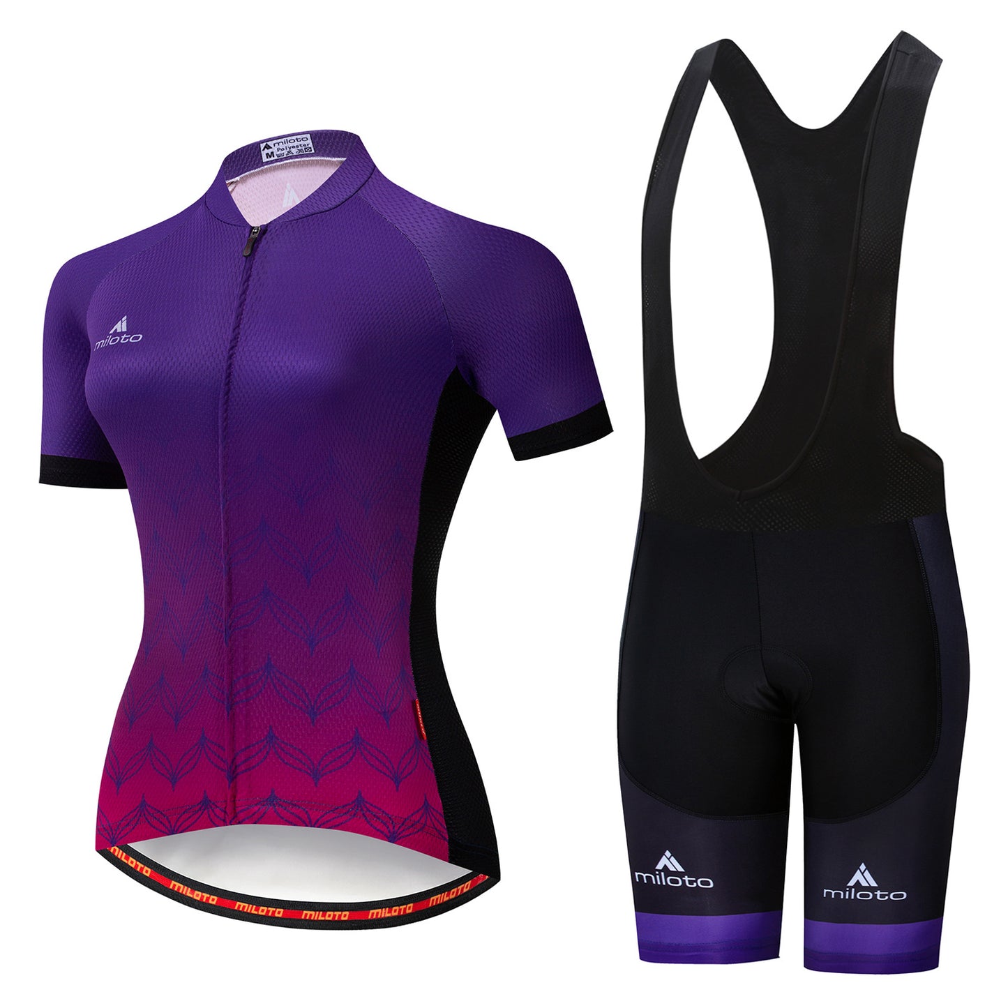 Cycling Jersey Short-sleeved Suspender Suit - Black Bib Set / XS - Sport Finesse