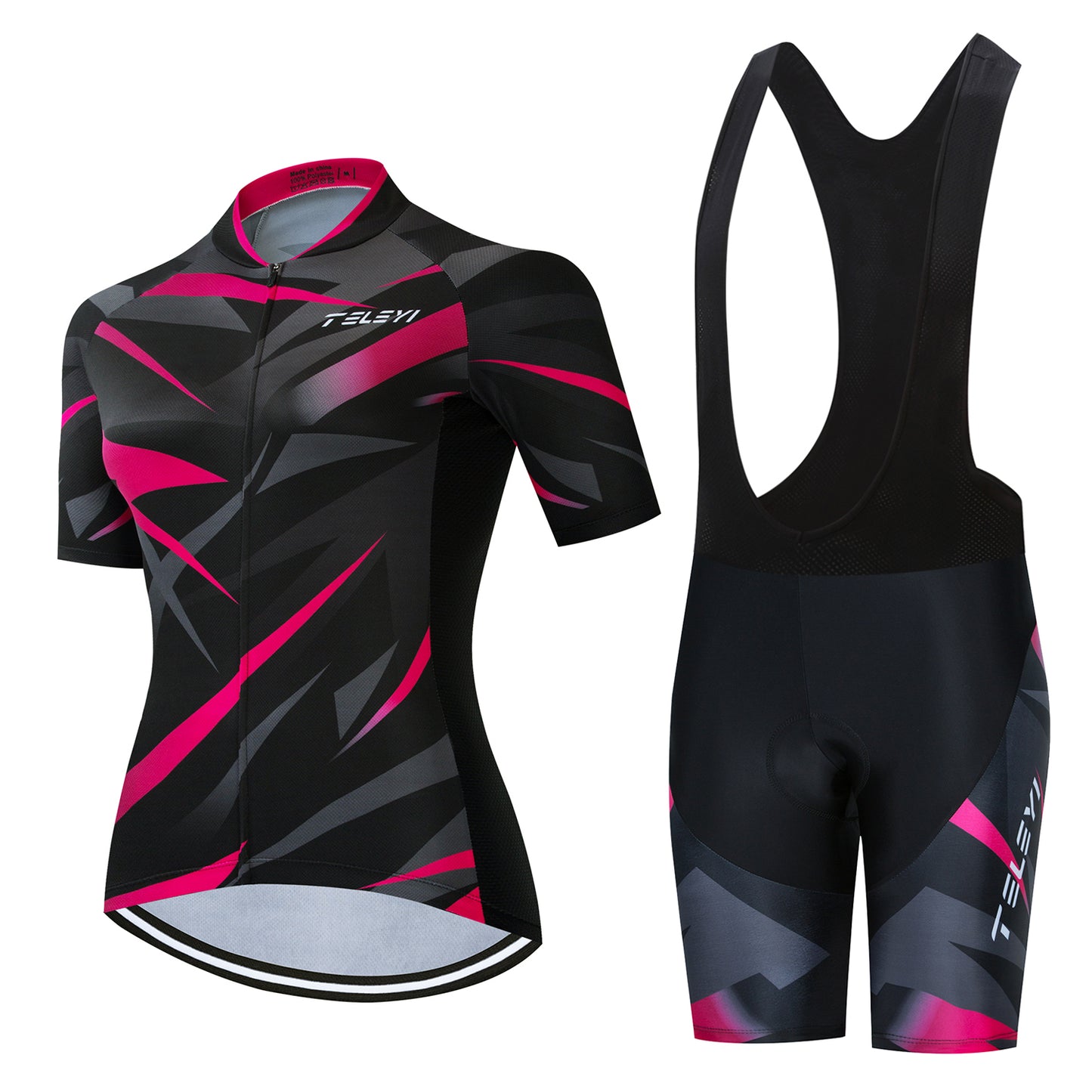 Summer Cycling Short-Sleeved Suit For Men And Women - Red Black Bib Set / S - Sport Finesse