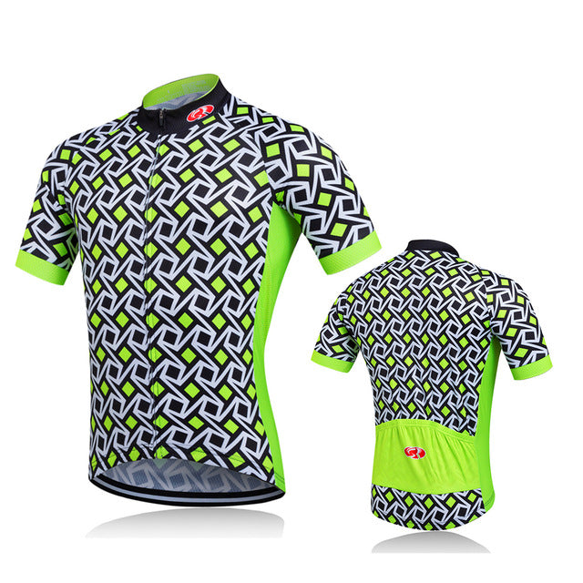 PRO TEAM Men Cycling Jersey - green black / XS - Sport Finesse