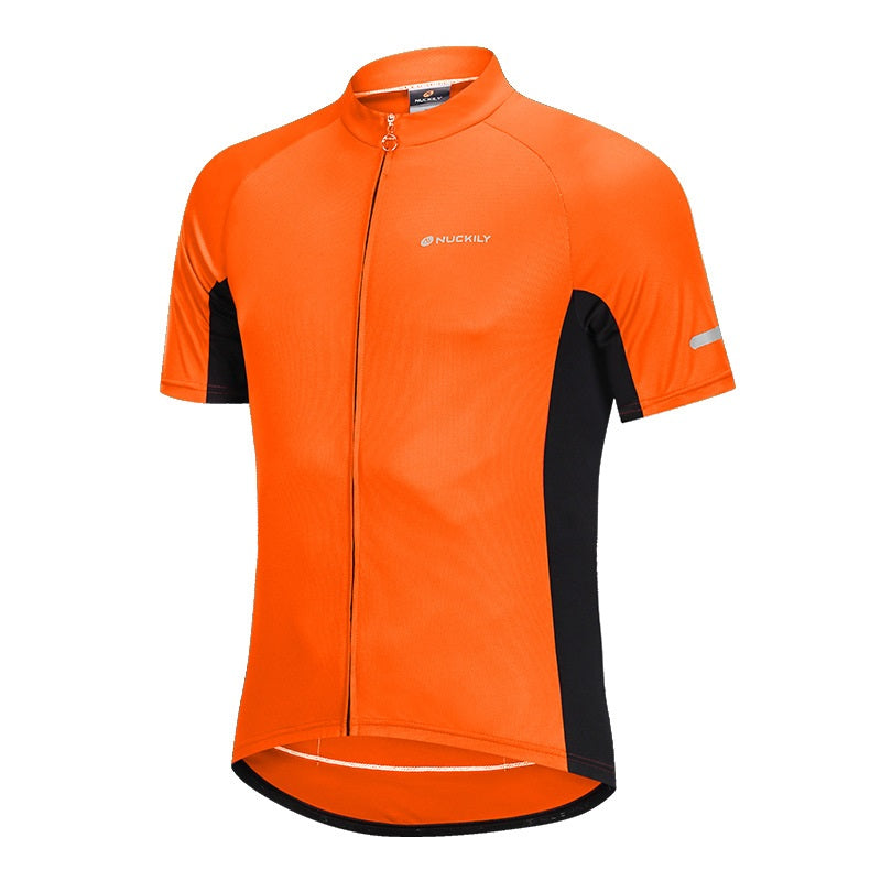 Outdoor Short-Sleeved Cycling Jersey - Orange / S - Sport Finesse