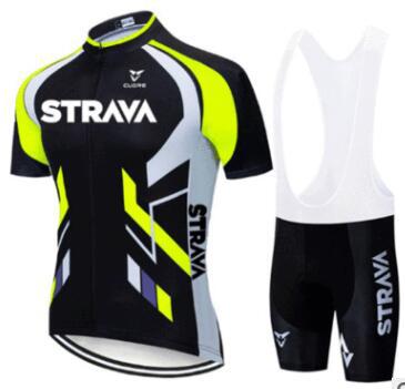 Strava Summer Cycling Short Suit - Yellow / 2XL / White Bib Set - Sport Finesse