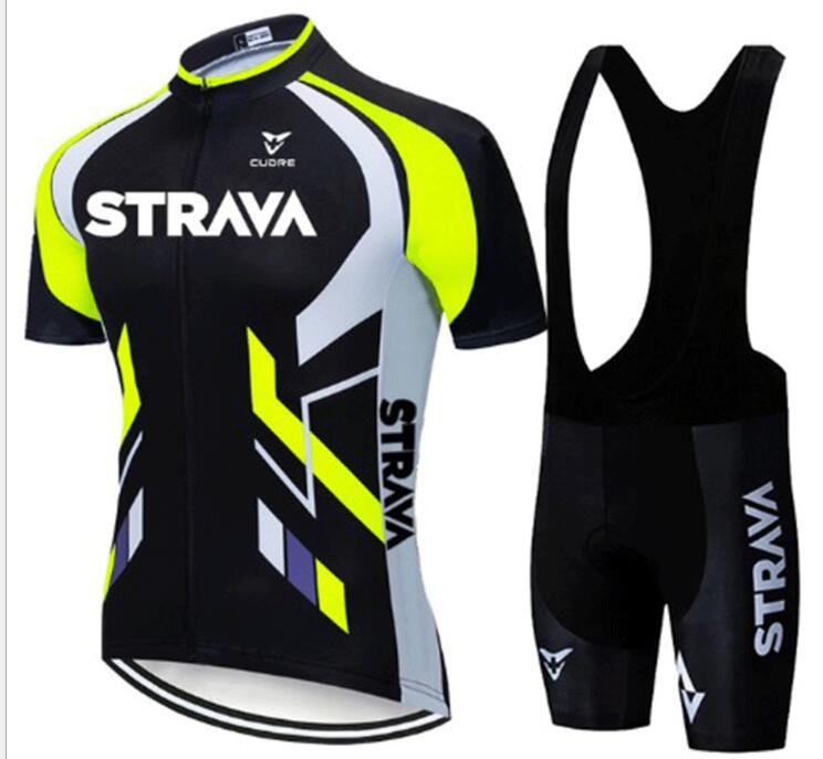 Strava Summer Cycling Short Suit - Yellow / 2XL / Black Bib Set - Sport Finesse