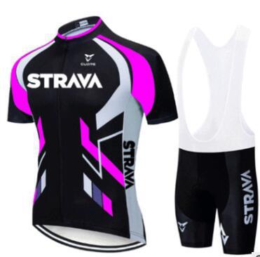 Strava Summer Cycling Short Suit - Purple / 2XL / White Bib Set - Sport Finesse
