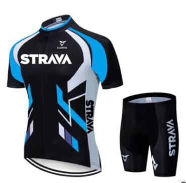 Strava Summer Cycling Short Suit - Blue / 2XL / Shorts Set - Sport Finesse