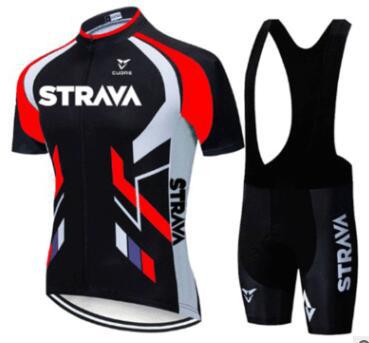 Strava Summer Cycling Short Suit - Red / 2XL / Black Bib Set - Sport Finesse