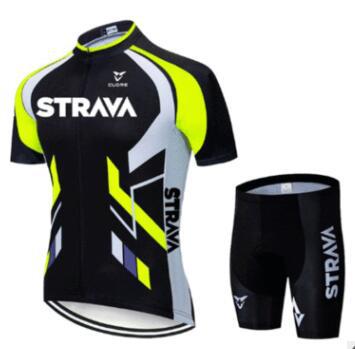Strava Summer Cycling Short Suit - Yellow / 2XL / Shorts Set - Sport Finesse