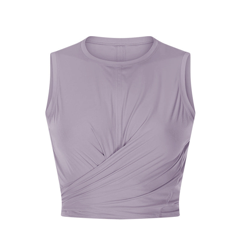 Back Waist Strap Yoga Fitness Vest - Purple / 2 - Sport Finesse