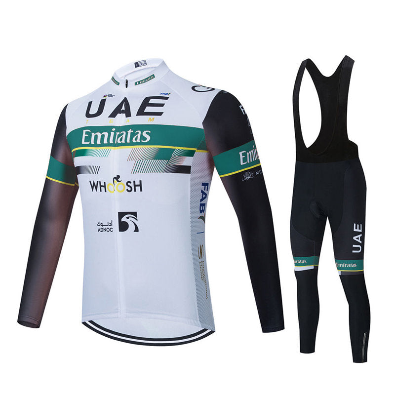 Long Sleeve Outdoor Cycling Suit - White Green Suit / XXS - Sport Finesse