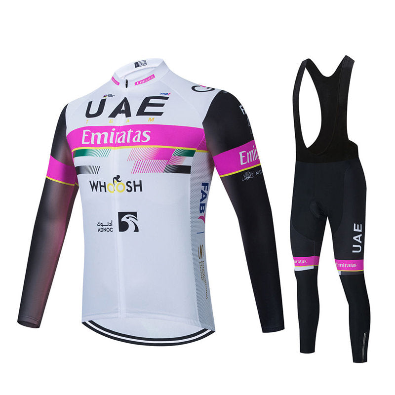 Long Sleeve Outdoor Cycling Suit - White Pink Suit / XXS - Sport Finesse