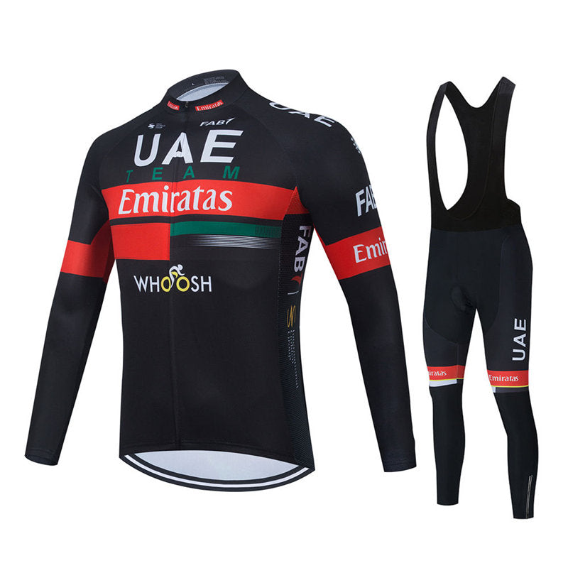 Long Sleeve Outdoor Cycling Suit - Black Red Suit / 3XL - Sport Finesse