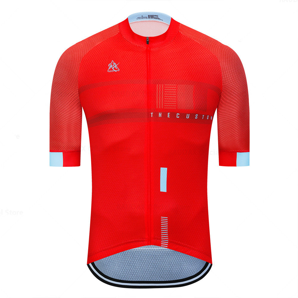 Raudax Summer Short Sleeve Triathlon Cycling Jersey - Full Red / XS - Sport Finesse
