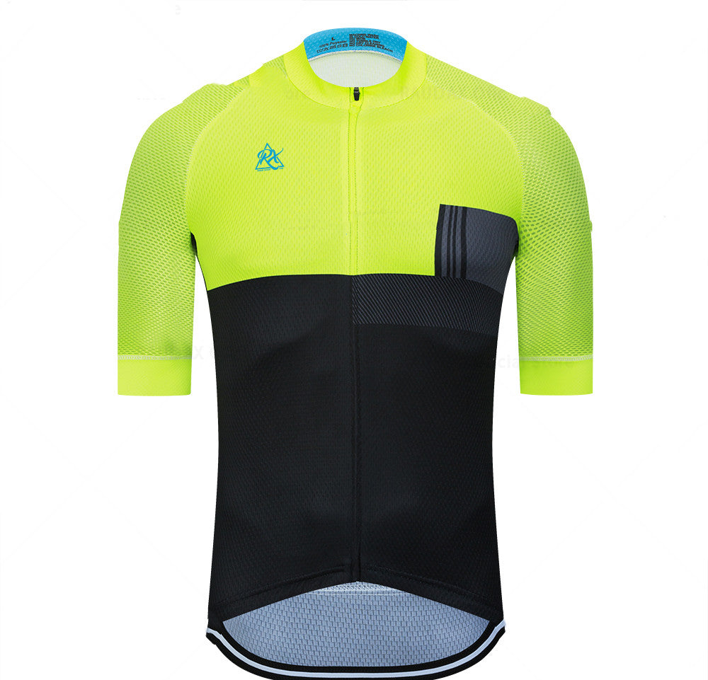Raudax Summer Short Sleeve Triathlon Cycling Jersey - Black Yellow / XS - Sport Finesse