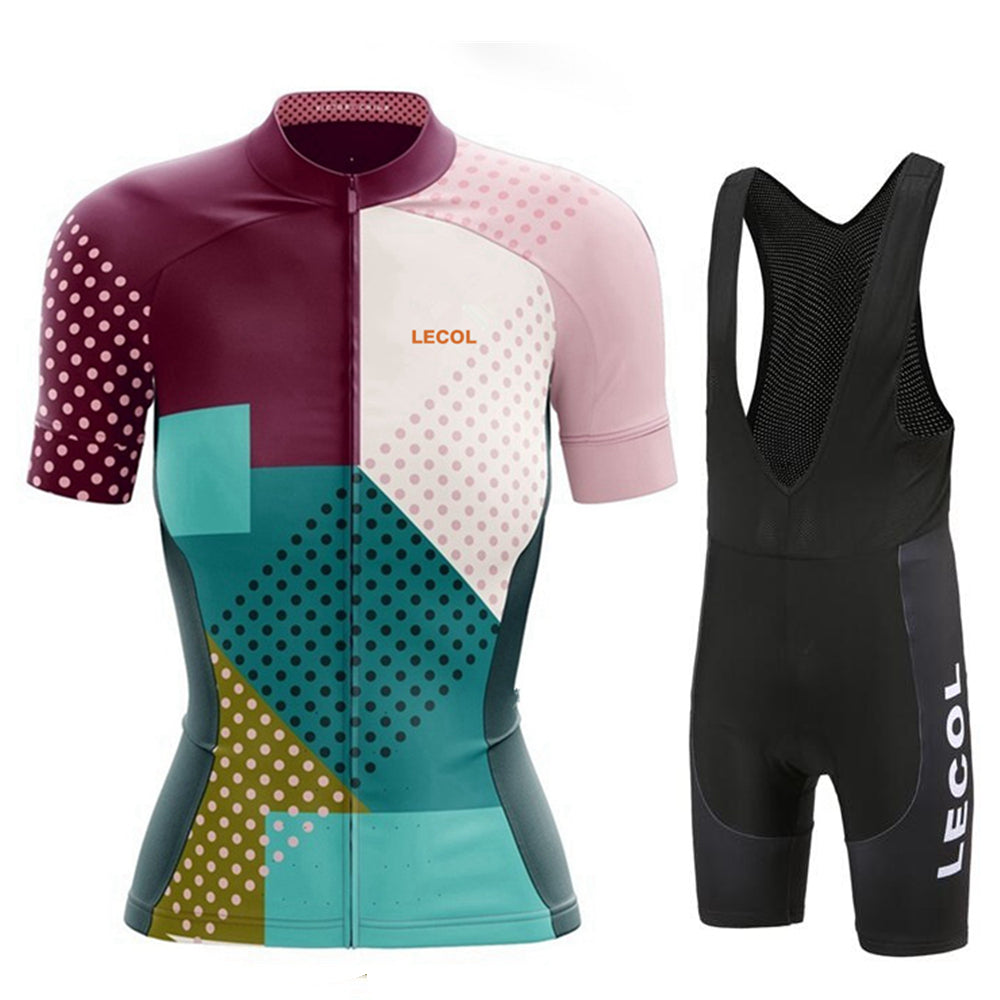 LeCol Pro Team Summer Cycling Jersey Set - PG Black Bib Set / XXS - Sport Finesse