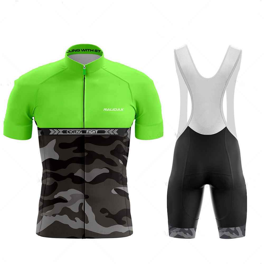 Raudax Pro Team camouflage Cycling Clothing Set - Mint Camouflage Set / XS - Sport Finesse