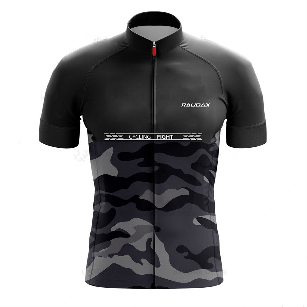 Raudax Pro Team camouflage Cycling Jersey - Black Jersey / XS - Sport Finesse