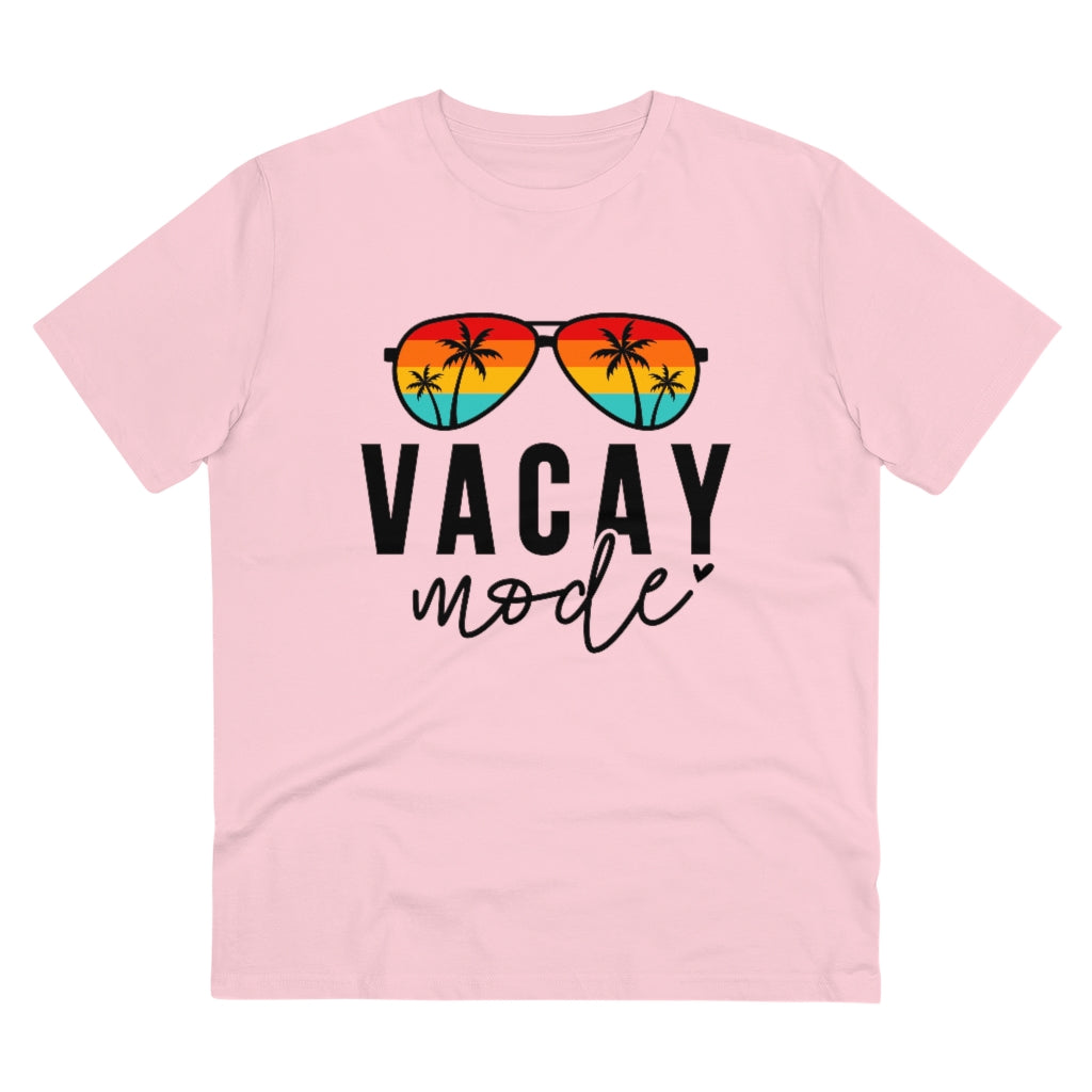 Vacay Mode Unisex Organic T-shirt - Cotton Pink / 2XS - Sport Finesse