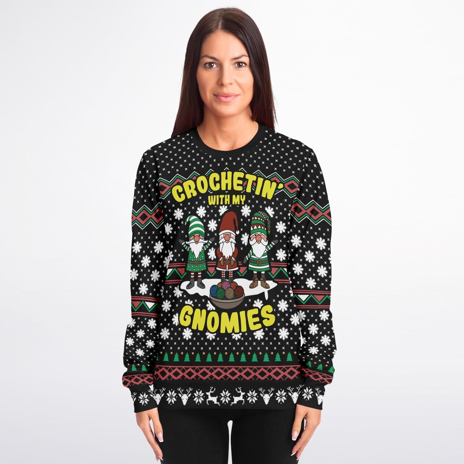 With my Gnomies Ugly Sweater - Sport Finesse