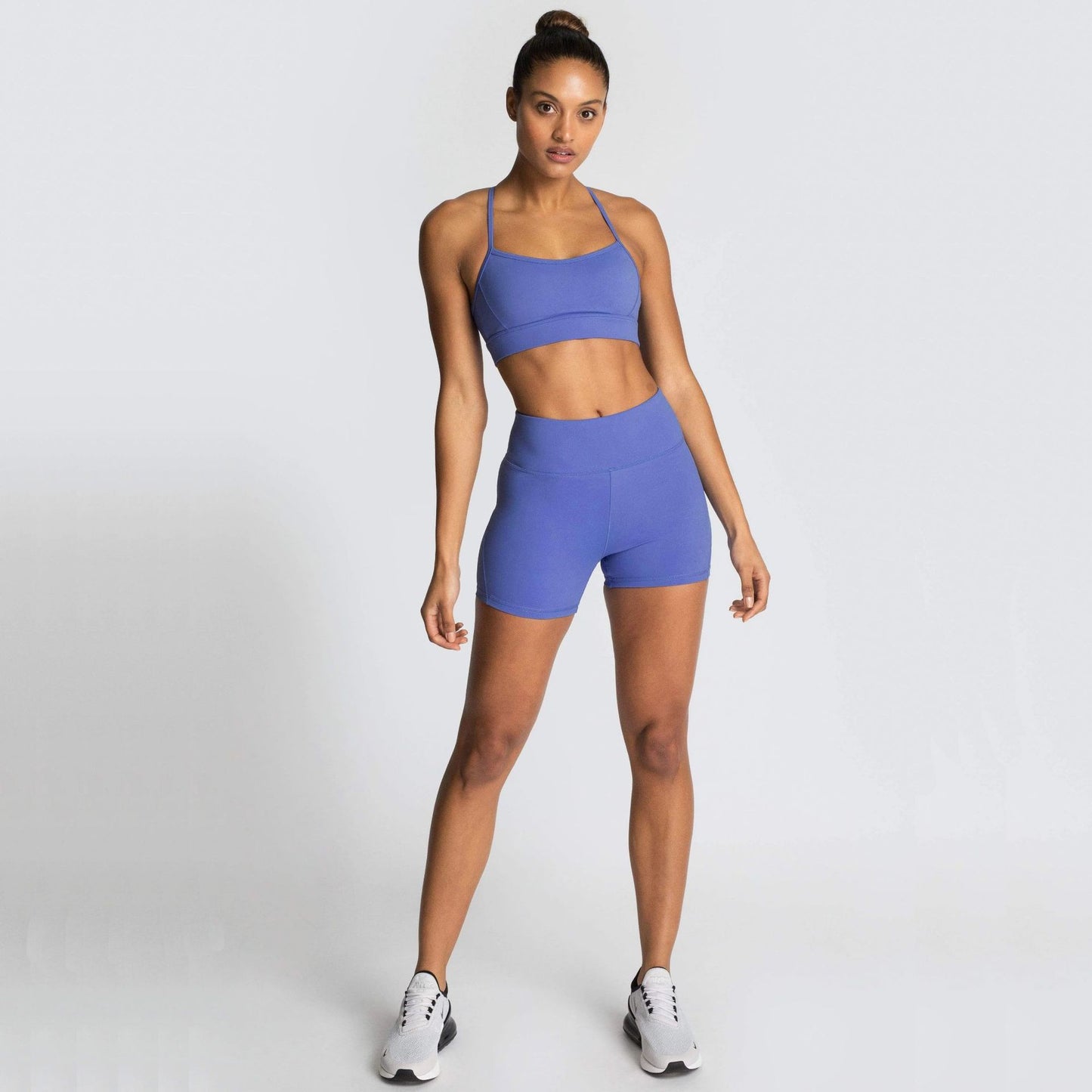 Pure Color Fitness Sports Shorts Suit