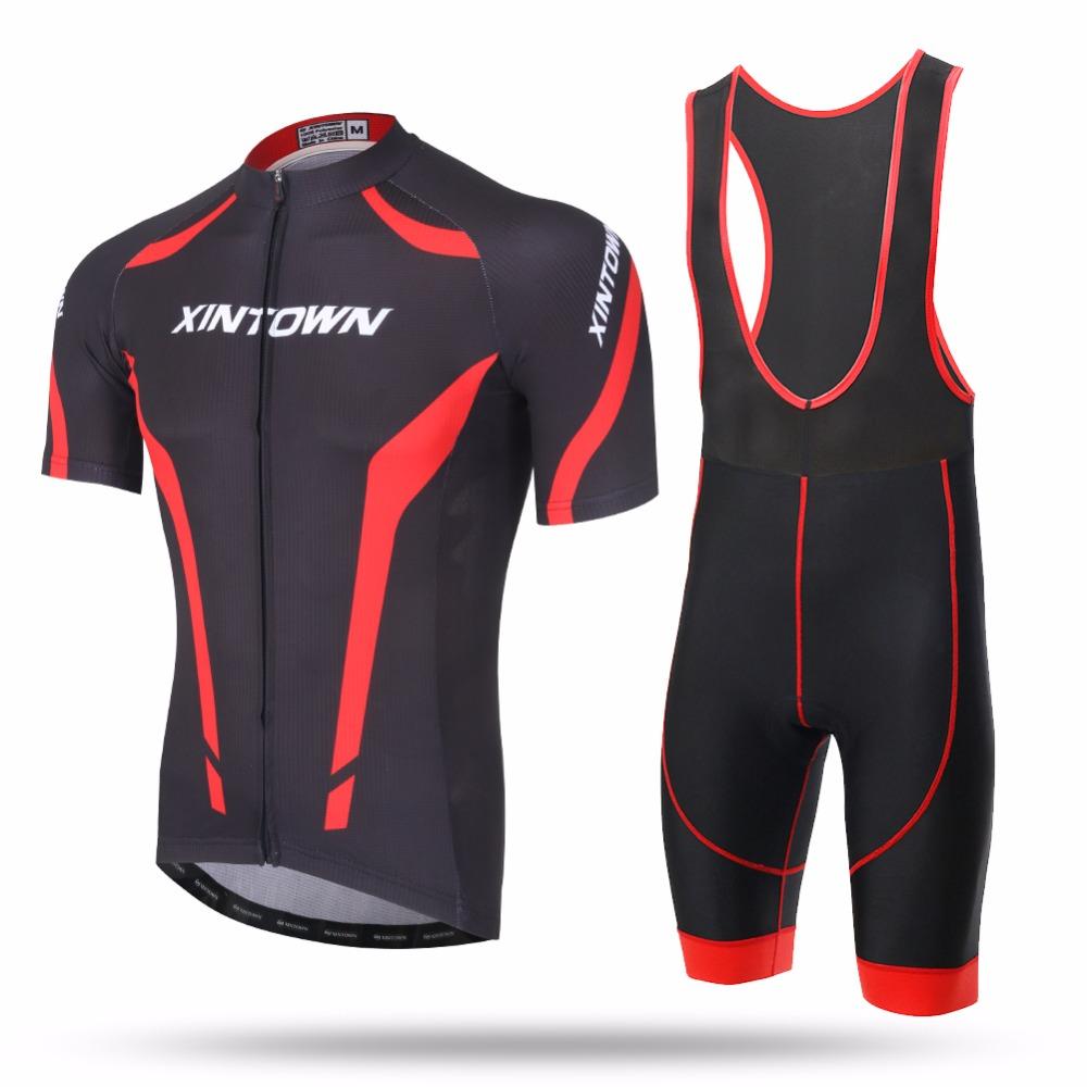 Black & Red Anti-Sweat Short Sleeve Cycling Sets - Sport Finesse