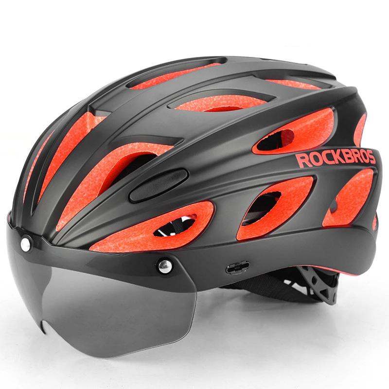 ROCKBROS Aero MTB Road Bike Helmet - Red - Sport Finesse