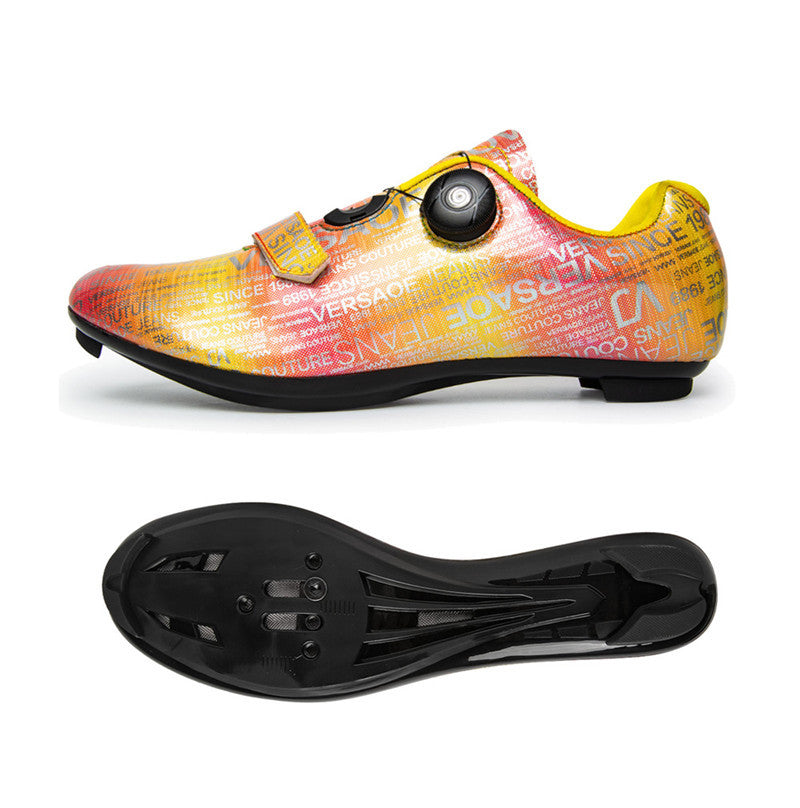 Multi-Colored Self-Locking SPD Pedal Racing Cycling Shoes